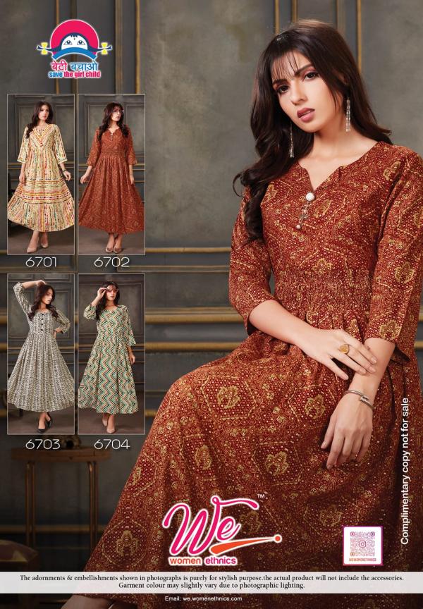 We Poppy Rayon Designer Exclusive Kurti Collection